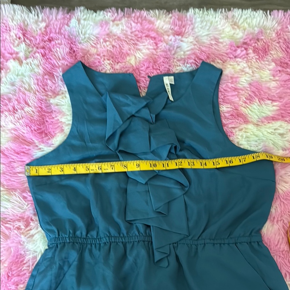 Miami Blue Ruched Sundress Sleeveless Mini - Picture 3 of 3